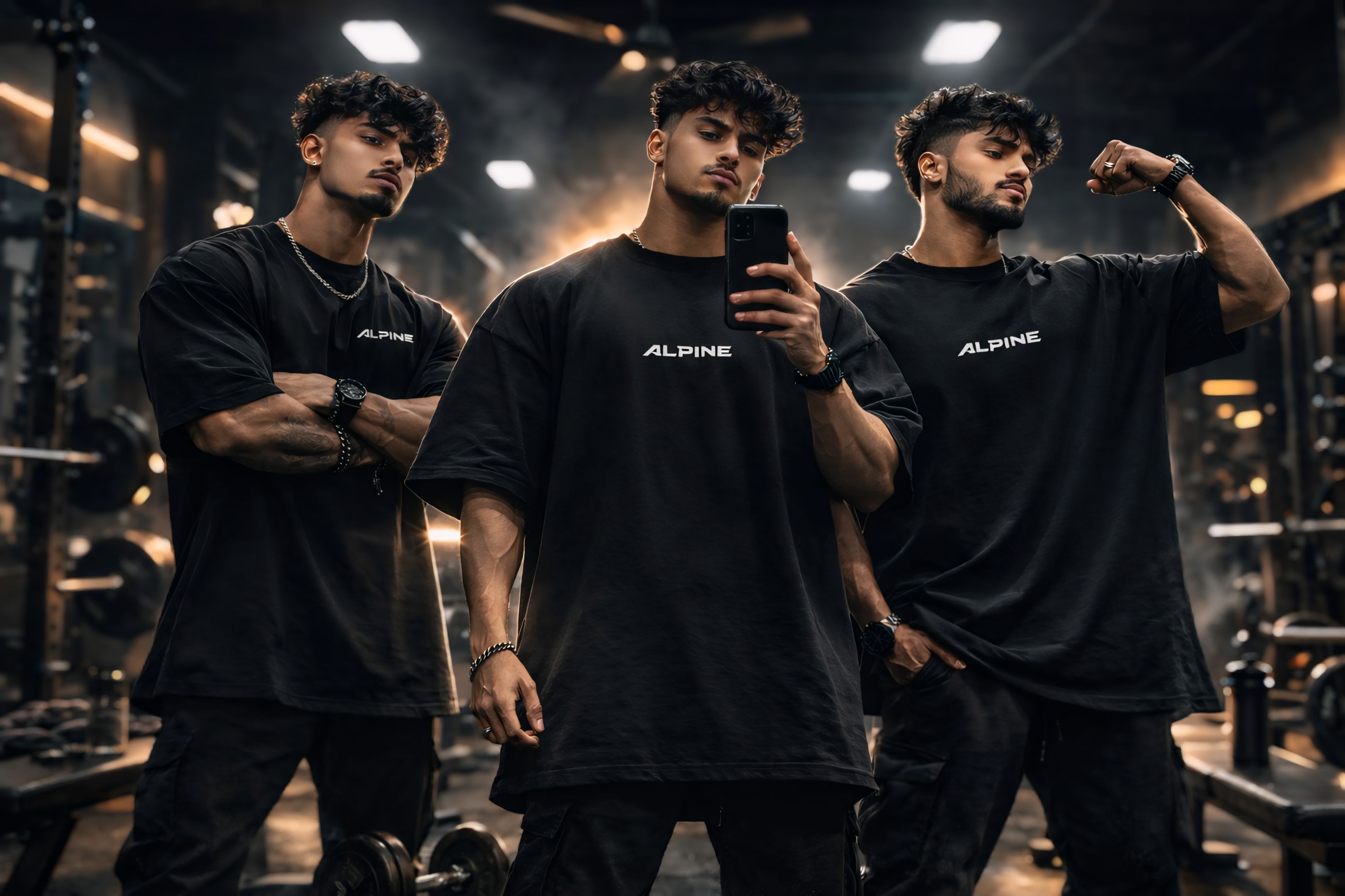 Alpine apparel in a premium gym setting